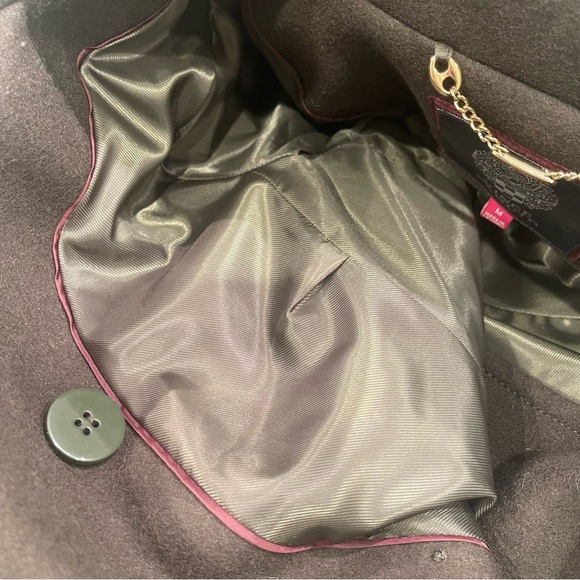 Vince Camuto double breasted dark green pea coat - Picture 14 of 16